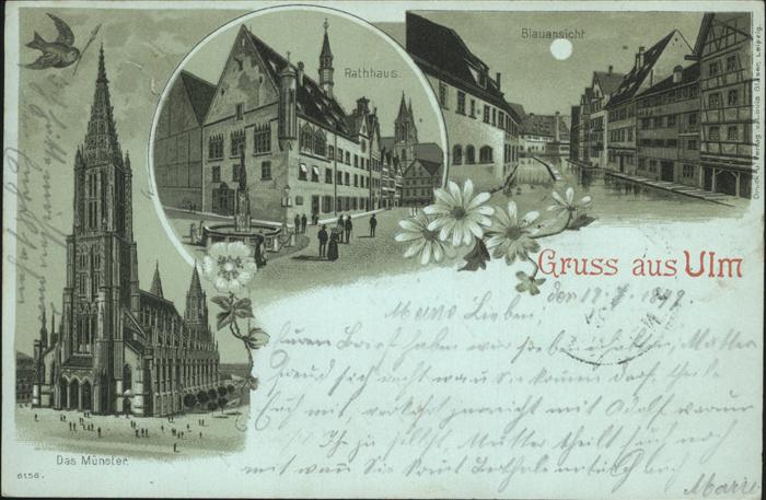 Ulm Donau Rathaus Muenster