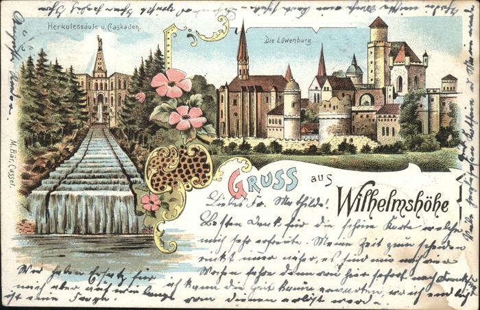 Wilhelmshoehe Kassel Löwenburg Herkulessäule Caskaden