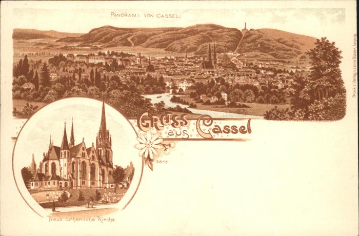 KAssEL  CITY Panorama Neue lutherische Kirche