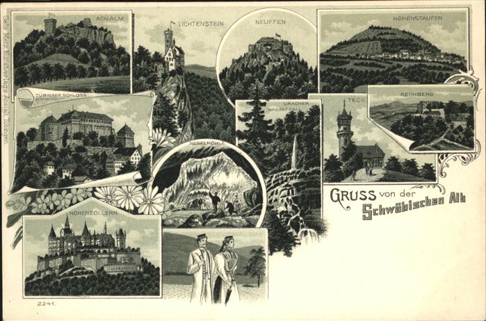 Schwaebische Albstrasse Neuffen Hohenstaufen Rechberg Hohenzoll