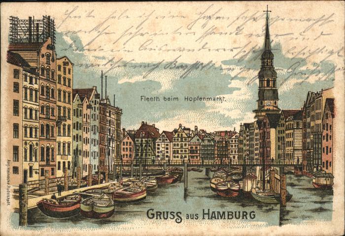 Hamburg Fleeth Hopfenmarkt