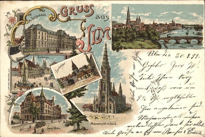 Ulm Donau Justizgebaeude Zundeltor Saalbau