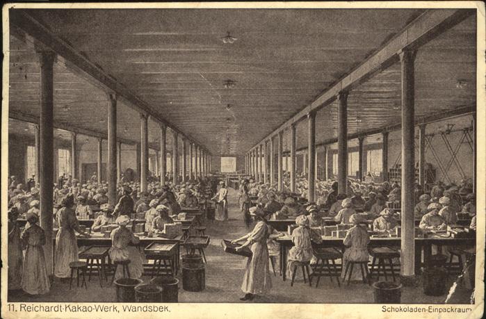 Wandsbek Reichardt-Kakao-Werk Schokoladen-Einpac