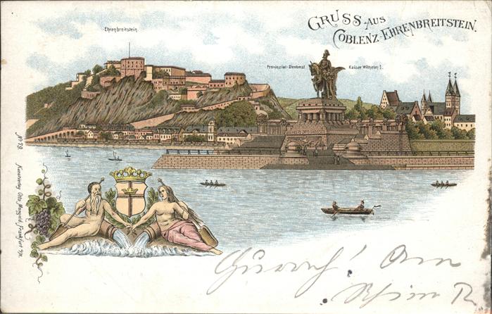 Koblenz Rhein Ehrenbreitstein Denkmal Kaiser-Wilhelm