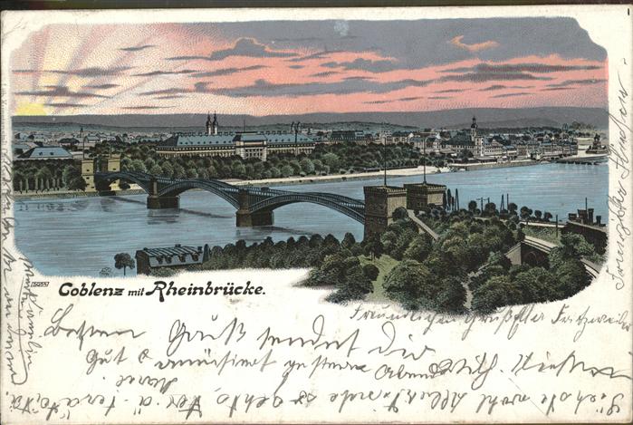 Koblenz Rhein Rheinbrücke