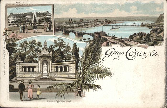 Koblenz Rhein Kgl. Schloss Kaiserin Augusta-Denkmal