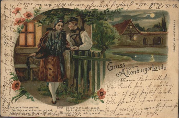 Altenburg Thueringen Pärchen Trachten