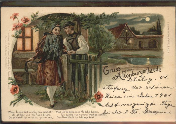 Altenburg Thueringen Pärchen Trachten