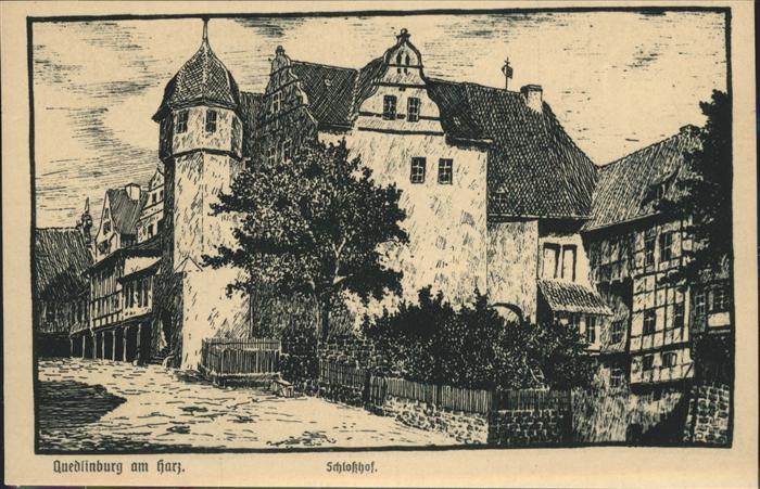 Quedlinburg Harz Schlosshof