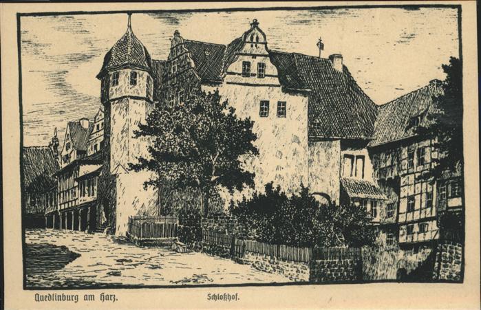 Quedlinburg Harz Schlosshof