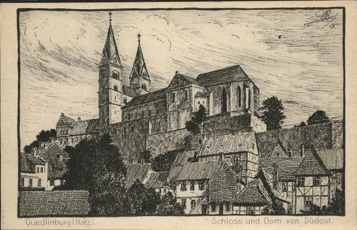 Quedlinburg Harz Schloss Dom