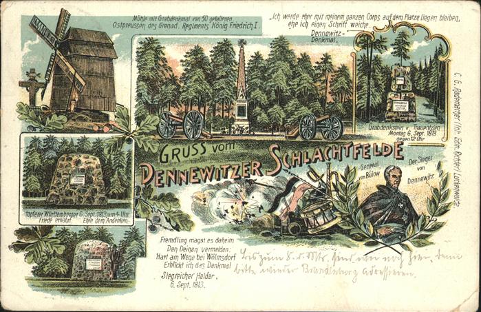 Dennewitz Mühle Grabdenkmal General von Bülow