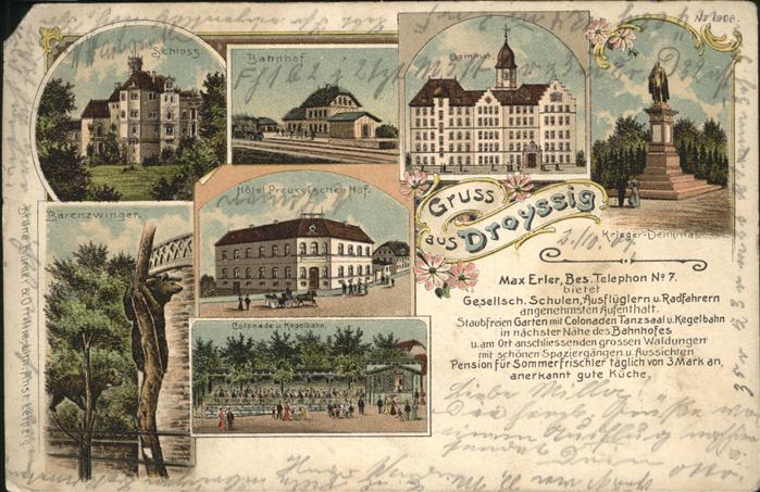 Droyssig Bahnhof Schloss Bärenzwinger Seminar