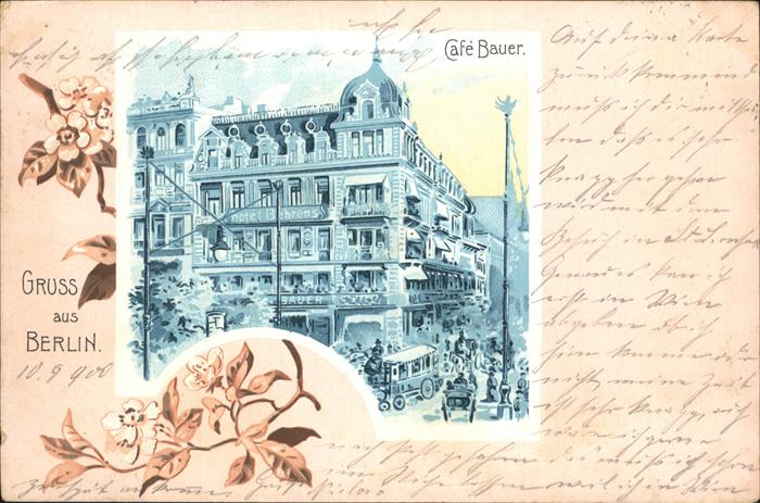 BERLIN  CITY Cafe Bauer