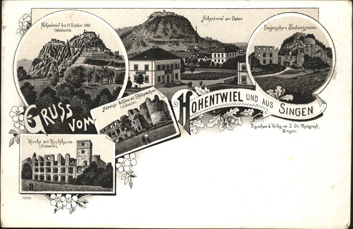 Hohentwiel Kirche Hadwigs Schloss Festungsruine