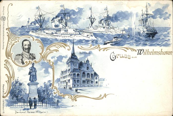 Wilhelmshaven Denkmal Kaiser Wilhelm II. Rathaus