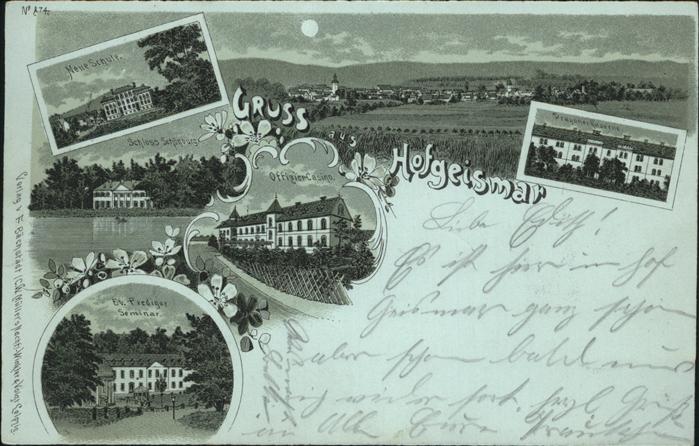 Hofgeismar Neue Schule Schloss Schönburg Offizier-