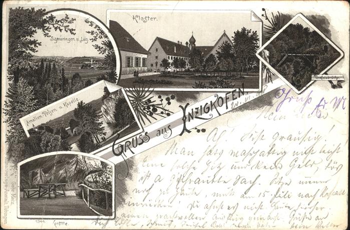 Inzigkofen Kloster Amalien-Felsen Grotte