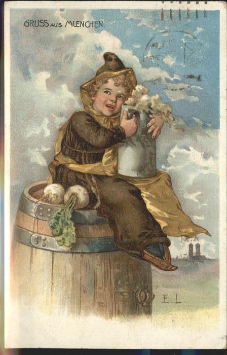 Muenchner Kindl Bierfass Bierkrug