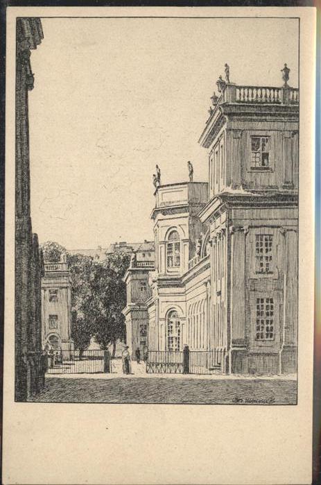 Ubbelohde Otto Kassel Orangerie Federzeichnung