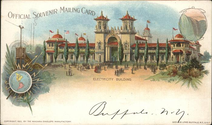 Exposition Pan-American 1901 Buffalo NY Electricity building