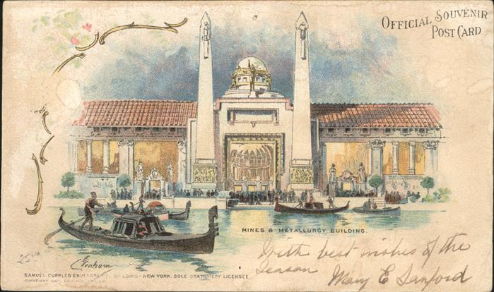 Exposition Worlds Fair St Louis 1904 Mines and metallurgy building