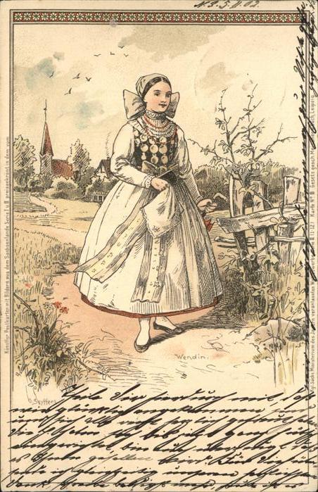 Trachten Sachsen Wendin O. Seyffert