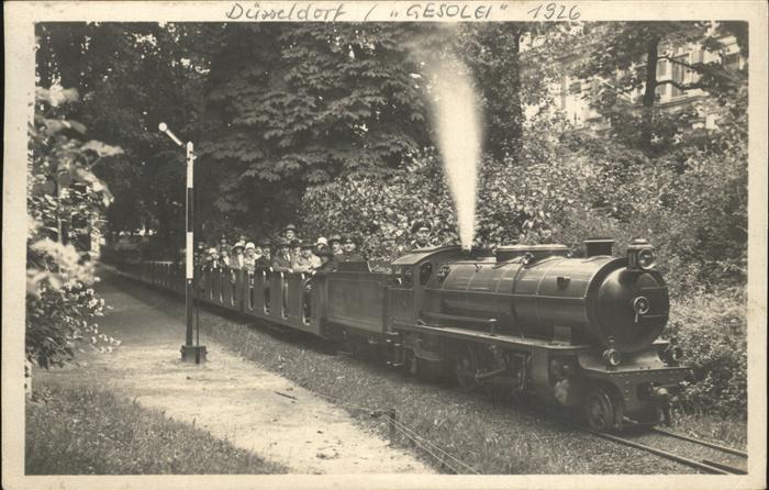 Liliputbahn Düsseldorf Ausstellung Gesolei