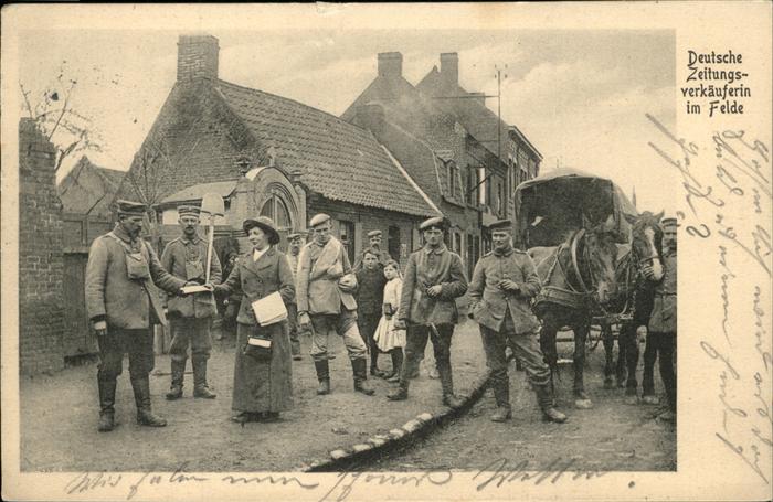 Soldatenleben Zeitungsverkäuferin Pferde Infant-Divis