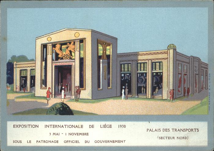 Expositions Internationale Liege Palais des Transpo