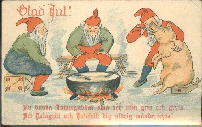 Zwerge Dwarfs Nains Schwein Sverige