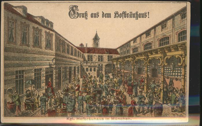 Hofbraeuhaus Muenchen Bier Kuenstlerkarte