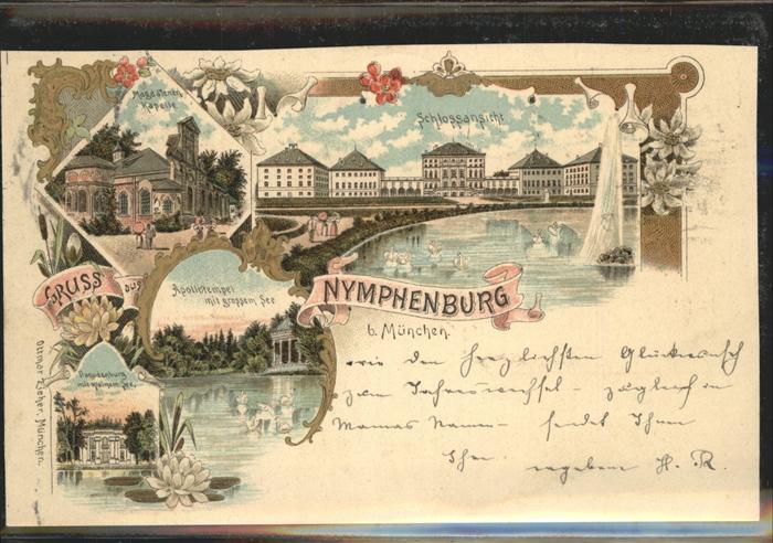 Verlag Zieher Ottmar Nr. Nymphenburg Magdalenen-Kapelle Apollote