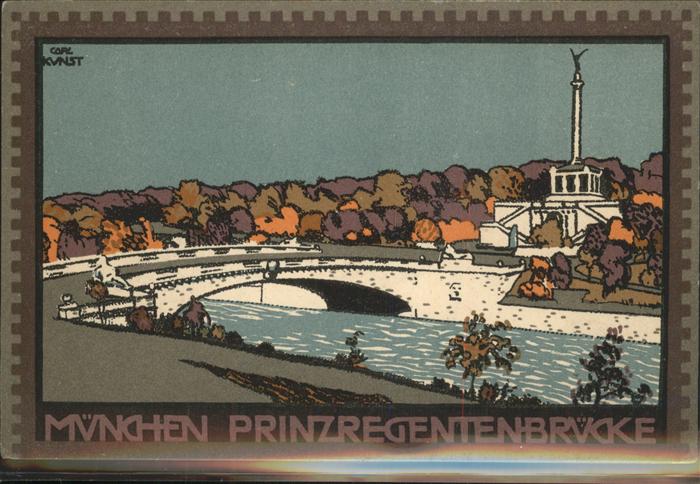 Kunst Carl Muenchen Prinzregentenbruecke