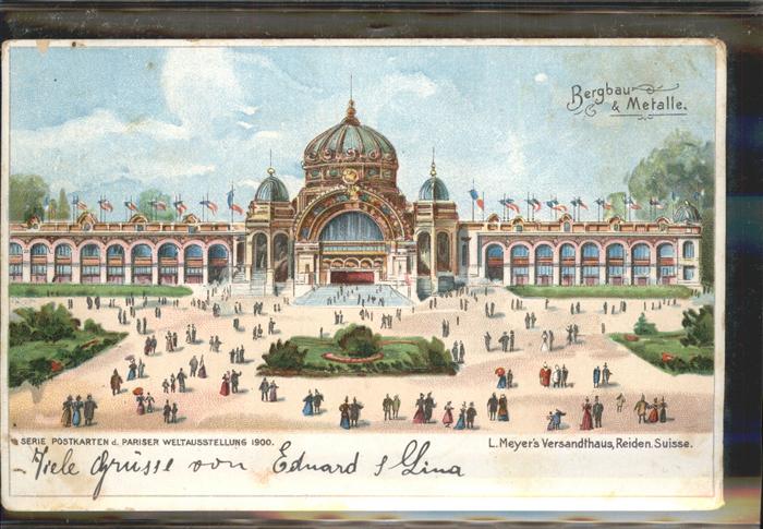 Exposition Universelle Paris 1900 Bergbau und Metalle