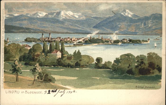 Diemer Zeno Litho Lindau im Bodensee Nr. 1871