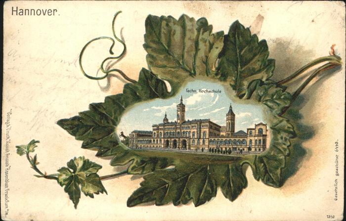 Buchenblattkarte Hannover Technische Hochschule