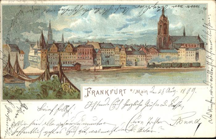 Frankfurt Main Main Brücke