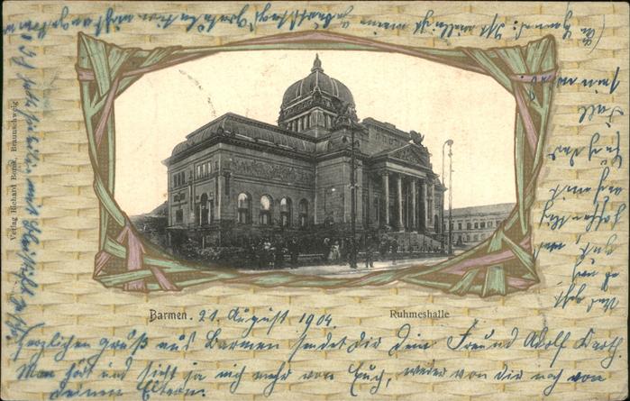 Barmen Wuppertal Ruhmeshalle