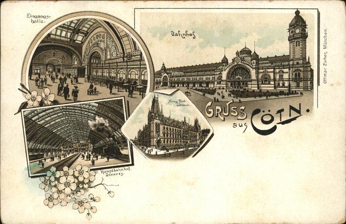 Koeln Rhein Cöln Hauptbahnhof Eingangshalle