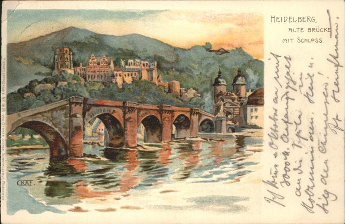 Heidelberg Neckar Brücke Schloss