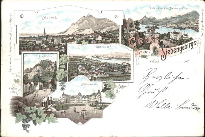 Siebengebirge Honnet Drachenfels Ahsendorf