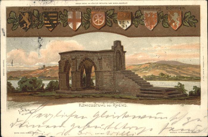 Koeln Rhein Wappen Königsstuhl