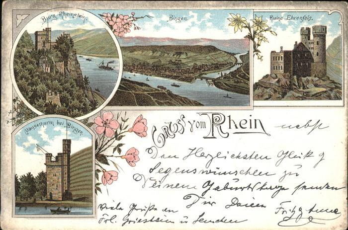 Bingen Rhein Ruine Ehrenfels Burg