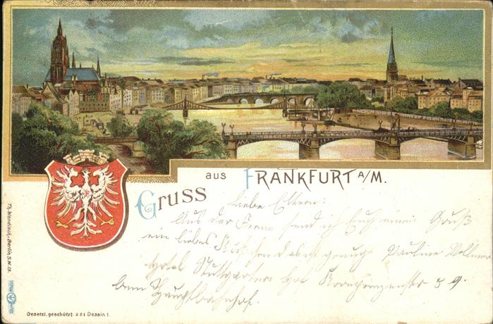 Frankfurt Main Wappen Brücke