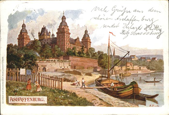 Aschaffenburg Main Fischer Schiff