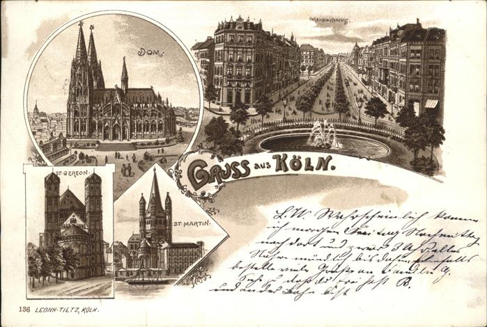 Koeln Rhein Dom St. Martin St. Georgen Kirche