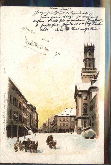 Loebau Sachsen Winter Kutschen