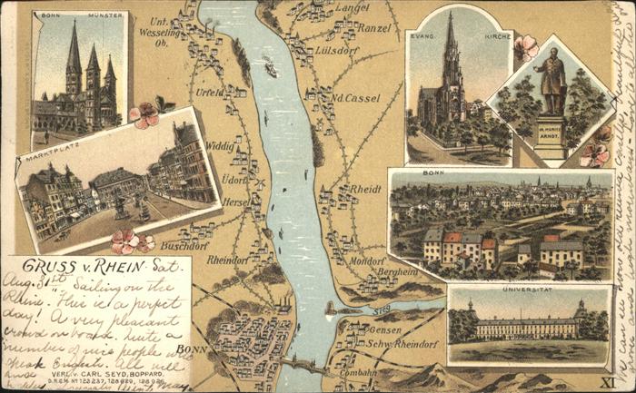 Bonn Rhein Münster Marktplatz Universität