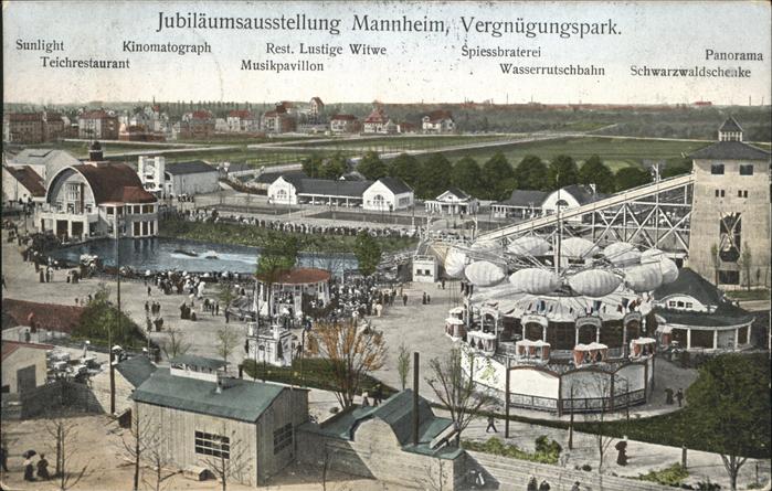 Mannheim Vergnügungspark Jubiläumssausstellung